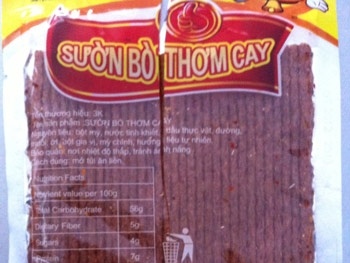 Thịt bò khô làm từ...túi xốp độc hại