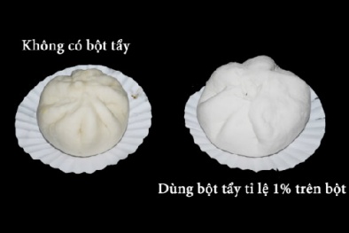 Bánh bao trắng nhờ...chất tẩy