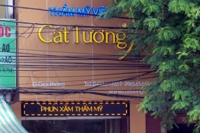 Hàng loạt cán bộ phường, quận bị kiểm điểm vụ thẩm mỹ viện Cát Tường