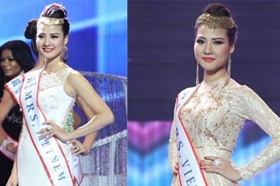 Đeo dải băng ghi sai tên nước, người đẹp Trần Thị Quỳnh nói gì?