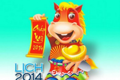 Thị trường lịch tết 2014 vào mùa