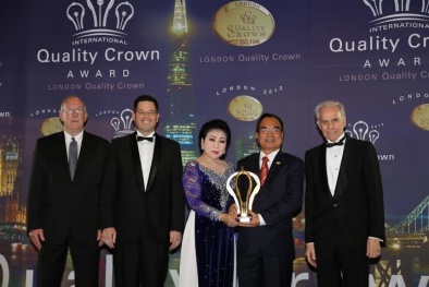 Công ty Tân Quang Minh nhận giải thưởng 'Vương miện chất lượng quốc tế hạng kim cương'