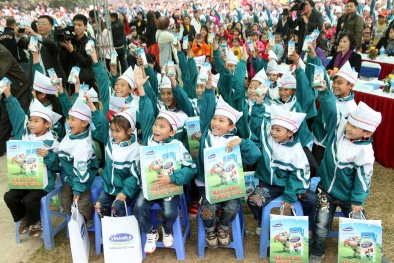 Sẽ tiếp tục hành trình đưa sữa về với trẻ khó khăn