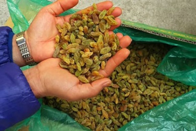 Thận trọng hoa quả sấy khô nhiễm chì