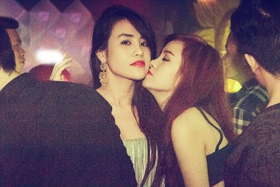 Bà Tưng nóng bỏng tình tứ bên trai lạ