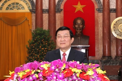 Chủ tịch nước Trương Tấn Sang chúc Tết Giáp Ngọ 2014