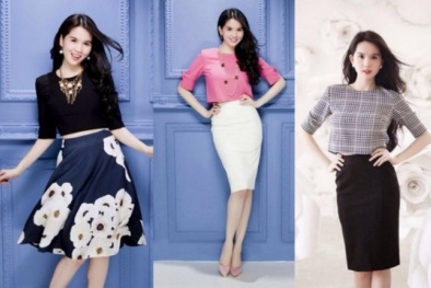 Đẹp như Ngọc Trinh mặc váy