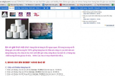 Giật mình hàng Diana thứ phẩm ra thị trường