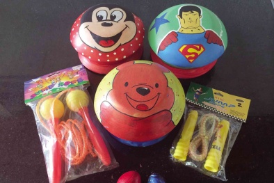 Dây nhảy, con quay đồ chơi nhiễm độc chì nặng 