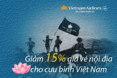 Vietnam Airlines bán vé ưu đãi cho cựu chiến binh