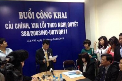 Tòa Hà Nội công khai xin lỗi người bị oan sai