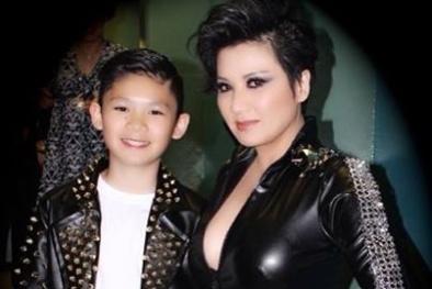 Bằng Kiều thót tim ngắm con trai lần đầu biểu diễn trên sân khấu