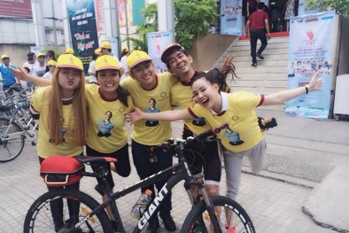 Thí sinh Gương mặt thân quen đạp xe đồng hành cùng “Tỏa sáng nghị lực Việt”