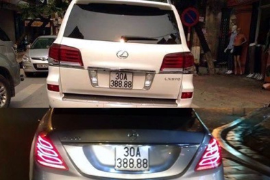 Hai siêu xe mang cùng một biển số 30A-38888