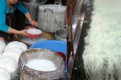 Ẩn họa khôn lường do ăn bún “ngậm” hóa chất