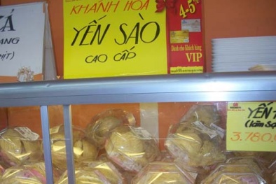 Yến Sào không nguồn gốc bán tràn lan ở siêu thị