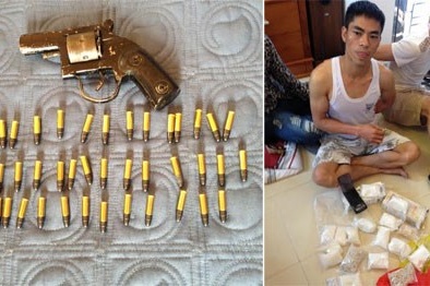 Đột kích bắt giang hồ thu súng, thuốc lắc