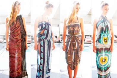Biến tấu sarong thành váy duyên dáng cho cô nàng đi biển