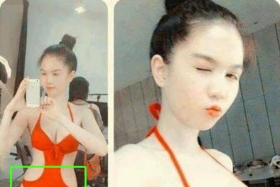 Ngọc Trinh giận dữ khi bị chế ảnh mặc bikini in cờ TQ