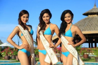 Bỏng mắt với chùm ảnh bikini của thí sinh Hoa hậu Đại dương 2014