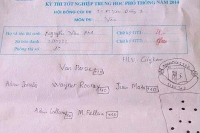 Thi tốt nghiệp THPT: Thí sinh vẽ tranh, sắp xếp đội bóng