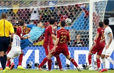 Kết quả tỉ số trận đấu Tây Ban Nha - Chile: 0-2