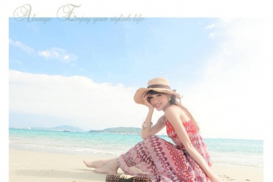 Bí quyết chọn váy maxi đi biển ngày nắng nóng