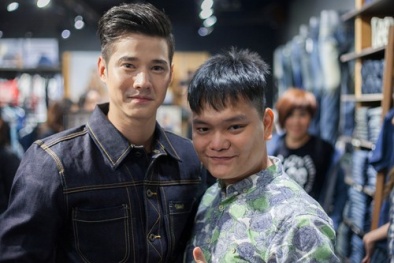 Trịnh Tú Trung và Mario Maurer thân thiết trong buổi ra mắt sản phẩm