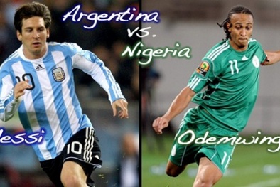 Lịch thi đấu World Cup 2014 ngày 25/6: Tâm điểm Nigeria - Argentina