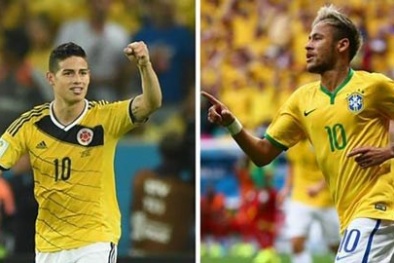 Neymar vs James Rodriguez: Cuộc đối đầu giữa hai thiên tài bóng đá