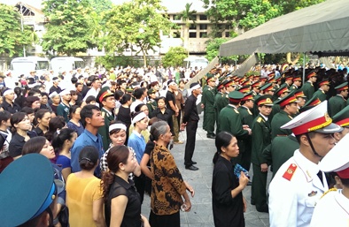 Vụ máy bay Mi 171 rơi tại Hòa Lạc: Trực tiếp lễ viếng và truy điệu 18 chiến sỹ hi sinh