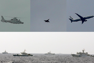 Tình hình biển Đông hôm nay, máy bay chiến đấu Trung Quốc lượn 3 vòng trên khu vực tàu cá của ta