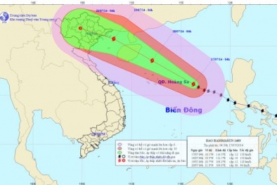 Tin mới nhất bão Rammasun ngày 17/7