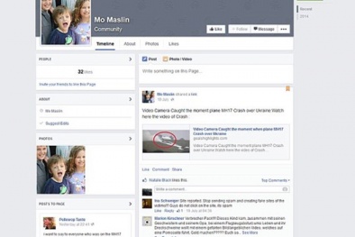 Nhẫn tâm lập Facebook giả danh nạn nhân thảm kịch MH17 để trục lợi