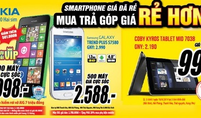 Bão giảm giá hàng công nghệ tại MediaMart