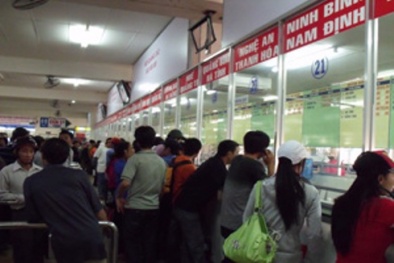 TP.HCM: Vé xe đi dịp lễ 2/9 tăng cao nhất 40%