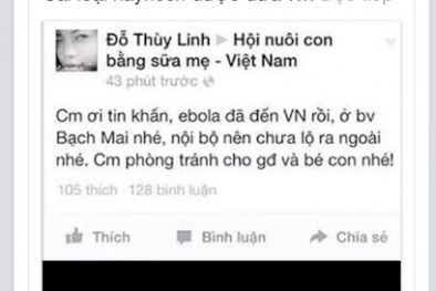 2 đối tượng tung tin thất thiệt về dịch Ebola khai gì?