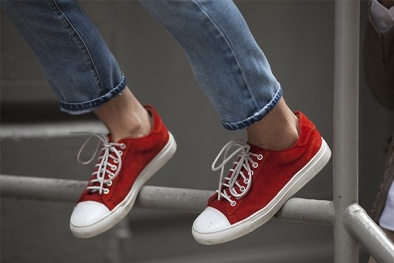 Cá tính với phong cách “giày không tất”