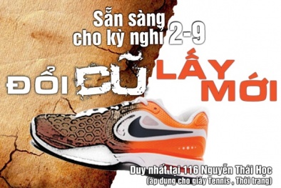 Sport ưu đãi 'Đổi giầy cũ lấy giầy mới'