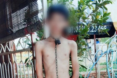 Kinh hoàng bố dùng dây xích hành hạ con
