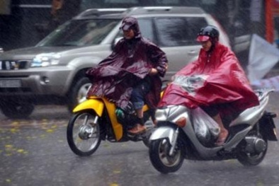 Hôm nay, mưa dông vẫn tiếp diễn tại Thủ đô Hà Nội và các tỉnh Bắc Bộ