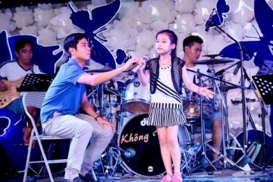 Giọng hát Việt nhí 2014: Lam Trường, Hồ Hoài Anh quấn quýt tập luyện bên trò cưng