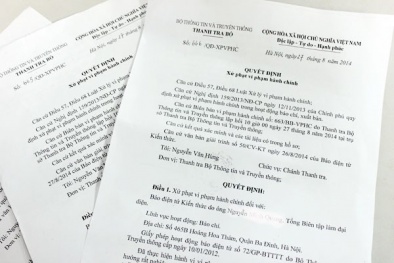 Tiếp tục phạt 3 tờ báo vì đăng tin phản cảm