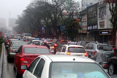 Cấm ô tô đường Xuân Thủy - Cầu Giấy từ 30/8