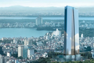 Nhìn toàn cảnh Hà Nội từ Đài quan sát Sky Walk ở Lotte Center