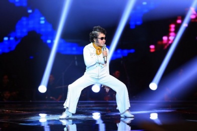 Giọng hát Việt nhí 2014: PSY Hoàng Anh bất ngờ hóa thân thành bác làm vườn