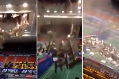 Sập trần nhà thi đấu Phan Đình Phùng: Do nhà thi đấu quá cũ