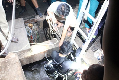 20 giờ ngụp lặn tìm kiếm bé trai 9 tuổi bị nước cuốn xuống cống