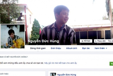 Tung ảnh “tự sướng” lên Facebook bằng điện thoại nhặt được trong trại giam