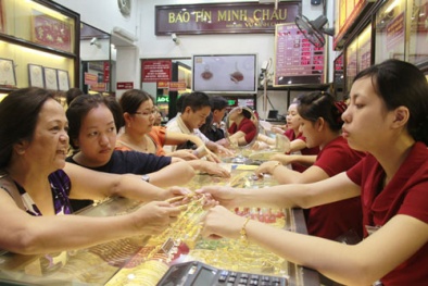 Giá vàng ngày 9/9/2014: Đô la Mỹ tăng điểm mạnh đẩy giá vàng lao dốc 